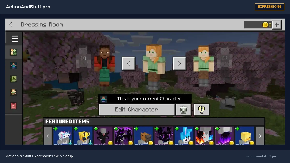 Actions & Stuff Expressions Skins Guide | ActionAndStuff.pro 1 Actions & Stuff Expressions skin customizer overview banner