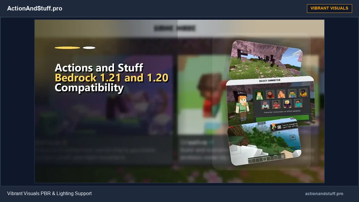 Actions & Stuff Vibrant Visuals Guide | ActionAndStuff.pro 1 Vibrant Visuals PBR lighting and materials showcase banner